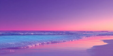 Romantic optimistic touch on sandy coast at holiday sunset colourful background with calm ocean waves perfect for dreamy getaways