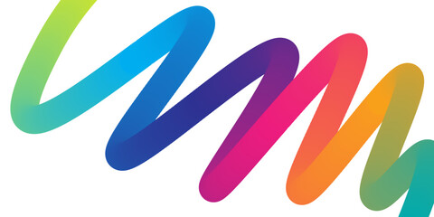 Vibrant Abstract Colorful Wave with Smooth Gradient Flow