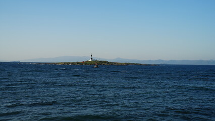 津軽海峡と弁天島