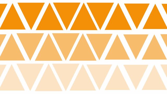 Yellow triangles repeating in bright symmetrical geometric pattern
