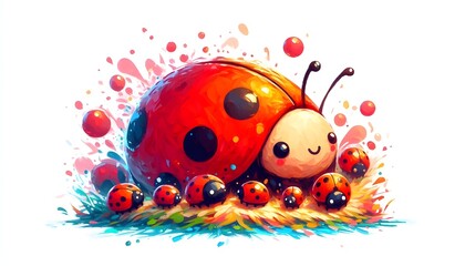 Cute and colorful animal