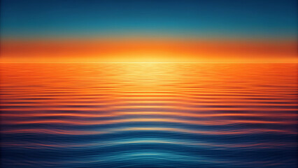 Fototapeta premium Sunset ocean horizon halloween abstract backgrounds warm glow reflection peaceful scene