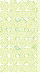 Geometric pattern with repeating star shapes in a light green color creating a visually appealing design.