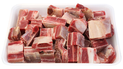 Raw Beef Short Ribs for Galbitang in Tray