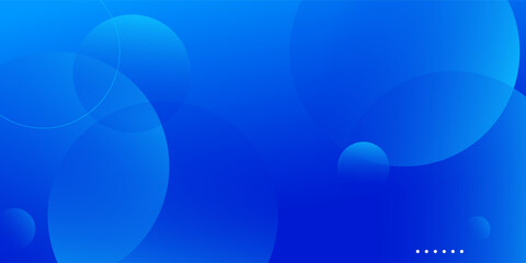 Modern abstract blue background with gradient circular shapes and soft geometric patterns. Minimal vector illustration for business banners, website templates, presentations, posters, digital designs.