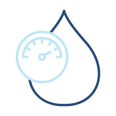 Hypertension Icon Color Outline Style. Vector Illustration Design