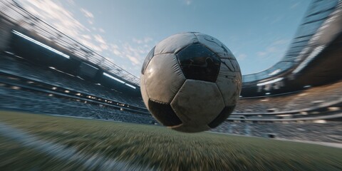 Successful european cup flight winning moments captured in broadcasting highlights at the ball stadium environment