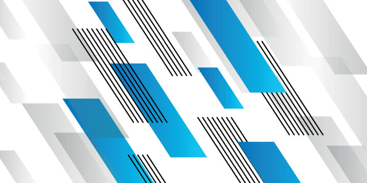 Abstract background with overlapping blue layers and diagonal striped effect decoration. Modern striped style concept for web banners, flyers, cards, or brochure covers.
