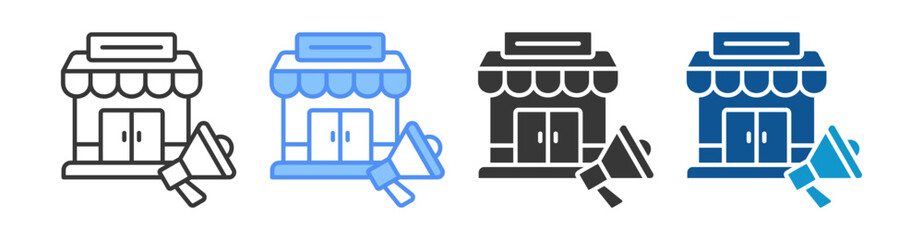 Marketing Icon Set Multiple Style Collection