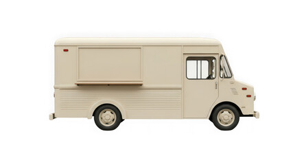 Obraz premium Food truck isolated on transparent background, a blank canvas for culinary dreams