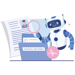 Fototapeta premium Robotik Medical Illustration