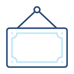 Photo Frame Icon Color Outline Style. Vector Illustration Design