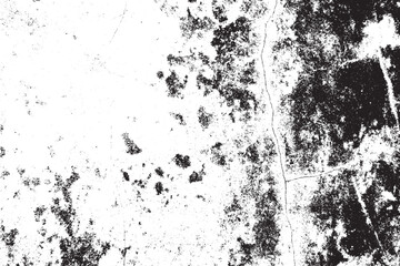 Monochrome Gritty Grunge Overlay Texture with Cracks and Distressed Detail