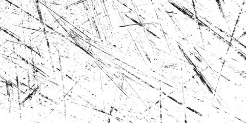 Black and White Grunge Distressed Scratch Texture Vector Overlay