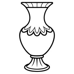 vase on white background