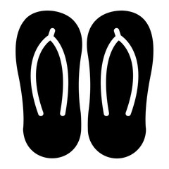 slippers glyph icon