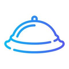 hotel bell gradient icon