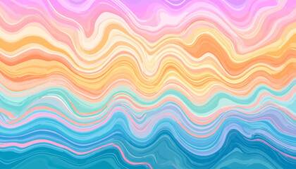 Abstract Wavy Colorful Background Texture.
