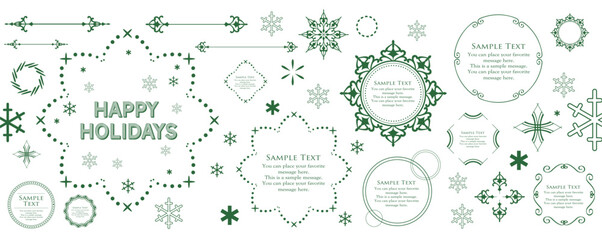Christmas Frame Design Materials