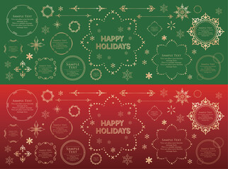 Christmas Frame Design Materials