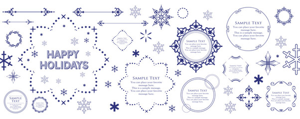 Christmas Frame Design Materials