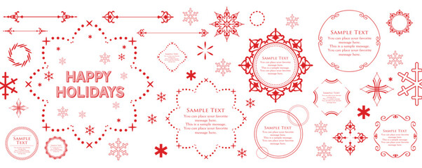 Christmas Frame Design Materials