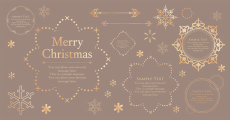 Christmas Frame Design Materials