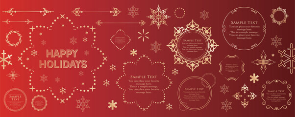 Christmas Frame Design Materials