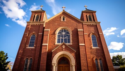 Exterior of a historic church