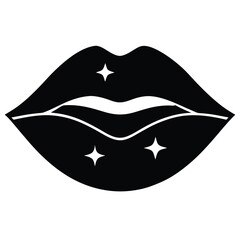lip topcoat shimmer vector icon