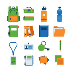 Collection of School and Office Supplies and Accessories.