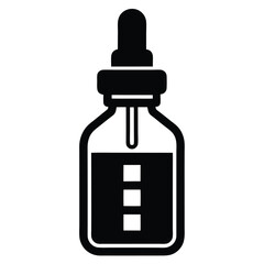 face serum ampoule vector icon