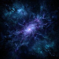 Cosmic swirling galaxy with vibrant colors.