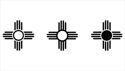 Zia, Sun, Symbol, Icon, Native, NewMexico, Tribal, Culture, Circle, Lines, ZiaSun, Spiritual, Heritage, NativeAmerican, Geometric, Design, Sign, Ancient, Tradition, SunSymbol, ZiaDesign, TribalArt, Na