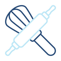 Baking Icon Color Outline Style. Vector Illustration Design