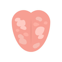まだら模様の舌