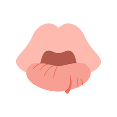 乾燥して縦にひび割れた唇