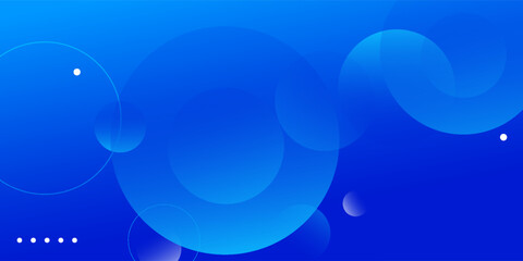 Modern abstract blue background with gradient circular shapes and soft geometric patterns. Minimal vector illustration for business banners, website templates, presentations, posters, digital designs.