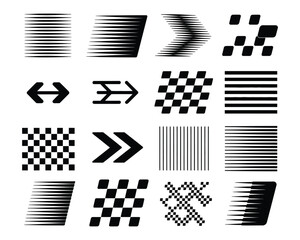 Racing Speed Motion Graphic Elements