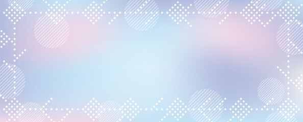 Vector Frame And Background Illustration With Abstract Gradient Blend Of Blue, Pink, And Purple.
