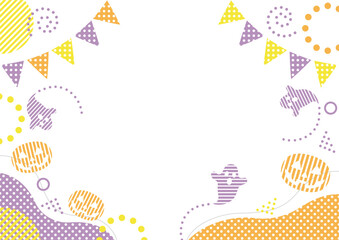 Happy Halloween Vector Contemporary Style Background Illustration With Text Space. 