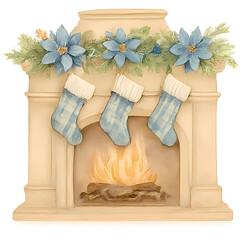 Antique Writing Paper Berries Border