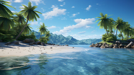 Obraz premium Tropical Paradise Beach