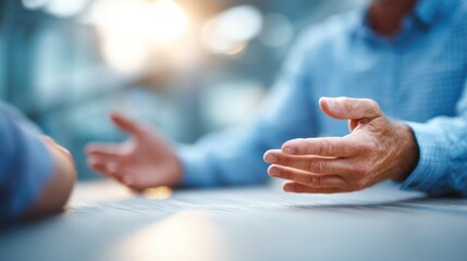 Expert explaining preventive health benefits office setting informative discussion professional environment engaging viewpoint