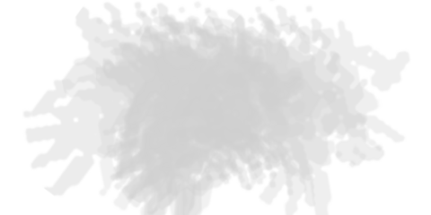 Abstract human figures explosion isolated on transparent background