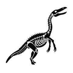 Anatomical Stipple Engraving of a Plesiosaurus