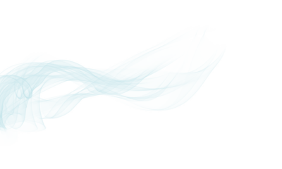 Abstract light smoke wisps isolated on transparent background