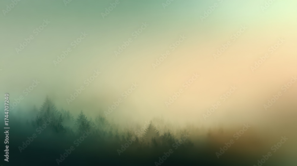 Sticker soft and beautiful abstract gradient background in blurry style