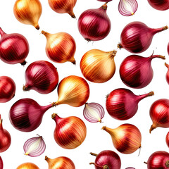 Red & yellow onions pattern