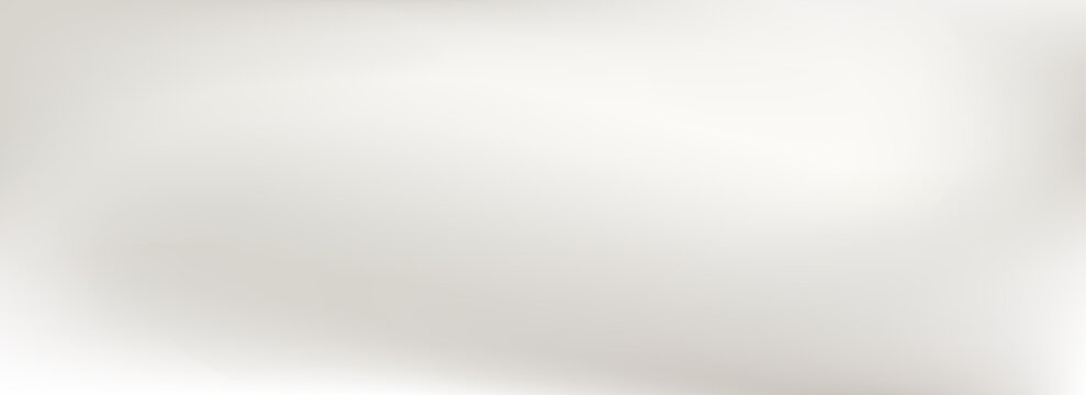 Fototapeta Light grey smooth gradient background. Soft pearl satin wallpaper. Taupe color silk texture for banner, flyer, presentation. Abstract blurred liquid backdrop cover. Delicate plain vector illustration